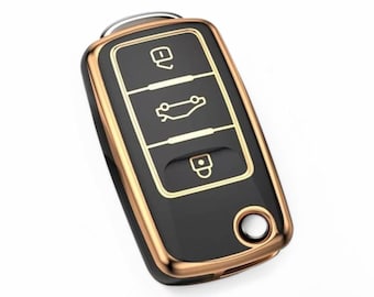 車用キーケース VW、VW ゴルフ キーボックス、VW ポロ パサート シュコダ シート 3 用キーケース カバー