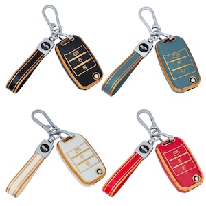 Car Key Cover with Keychain for KIA Sportage, Soul, Sorento, Sportage, C'eed