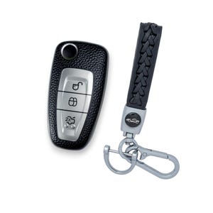 Car Key Cover Case For Ford Mondeo S-Max Focus Galaxy Fob Shell with Keychain