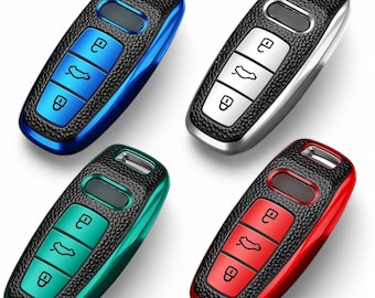 Car Key Fob Cover Case Shell for Audi A6 A7 A8 C8 Q5 Q7 Q8 D5 E-Tron 2019 2020