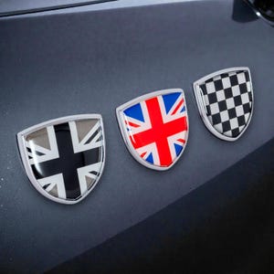 Auto Metall Logo Emblem Seite Körper Abzeichen Aufkleber Für MINI Cooper S JCW