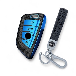 Nyckelfodral för BMW G30 F20 F30 F10 F46 X1 1 2 3 5 6 7 x2 med nyckelring