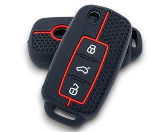 VW用カーキーフォブケース、ゴルフキーボックス、VWポロパサートシュコダシート用キーカバー