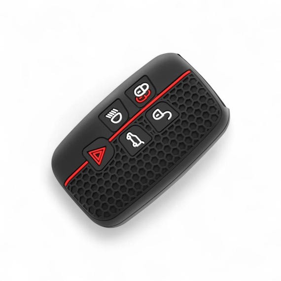 ROYALFOX(TM 5 Buttons Silicone Carbon Fiber Smart Remote Key Fob Case Cover For Land - View #9