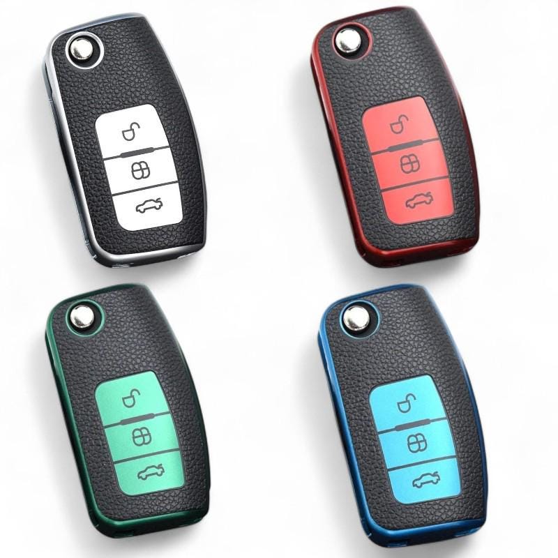 Cysocool 3 Button Car Key Cover For Ford With Keychain Lanyard, Soft Silicone Remote Key Shell - View #9