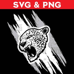 Leopardos SVG Leopardos Mascota svg Leopard equipo svg Leopardos SVG para Cricut o Silhouette School Spirit svg School Spirit School Mascot Vector