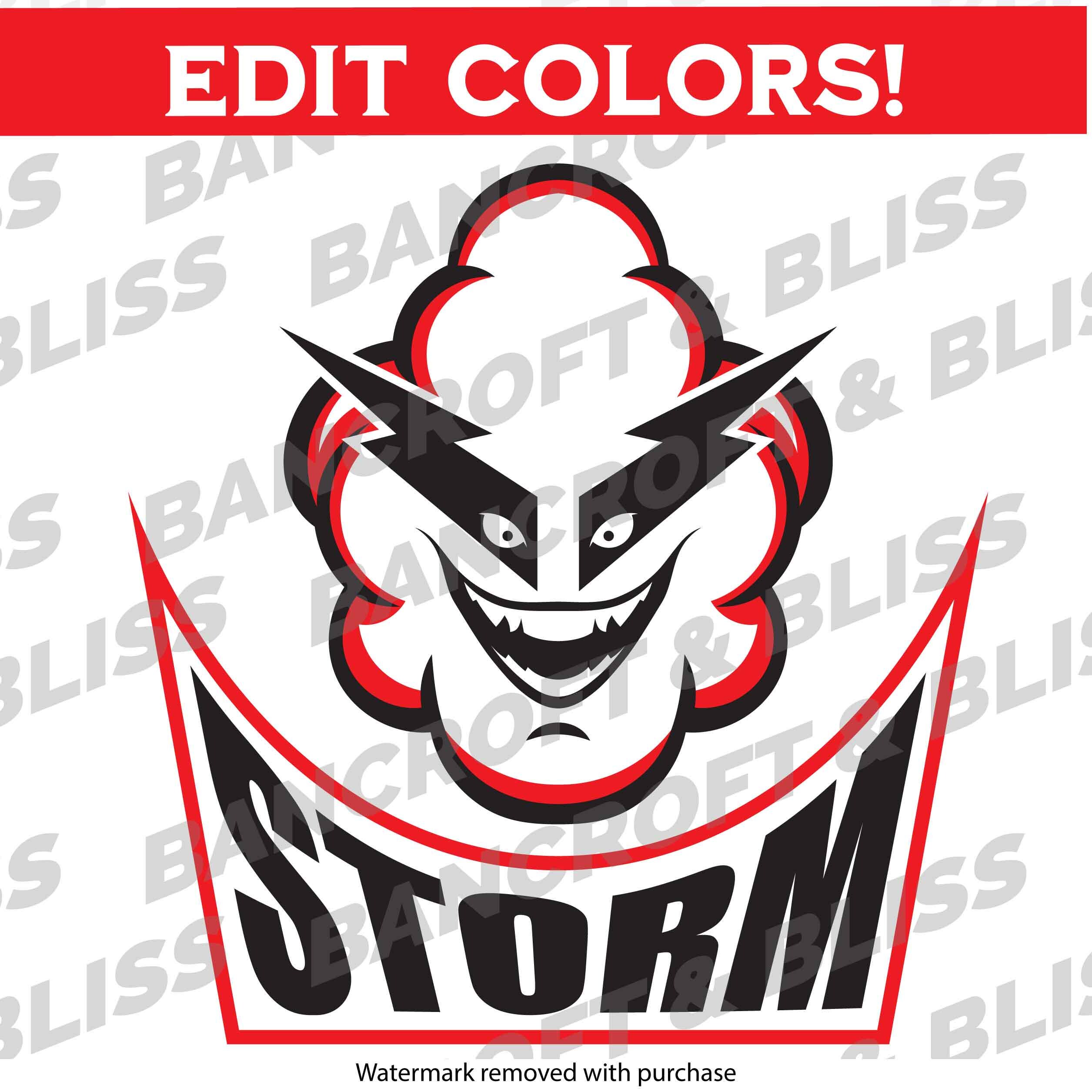 Storm SVG Storm Mascot Svg Storm Team Svg Storm School Spirit Svg ...