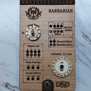 Barbarian Character Tracker - D&D
