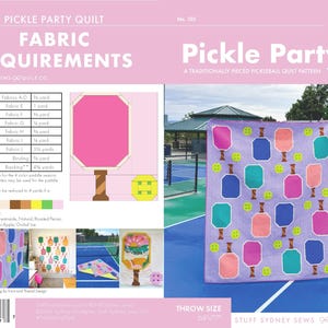 Pickle Party Pickleball Quilt Pattern