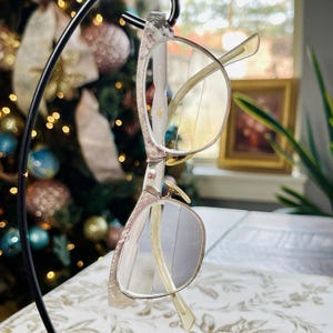 Vintage Art Craft Cateye Eyeglasses Aluminum Frames 4 - 5 Cat Eye Horn Rim Vintage Art Craft Cateye Eyeglasses Aluminum Horn Rim 4 1/4  main image 4