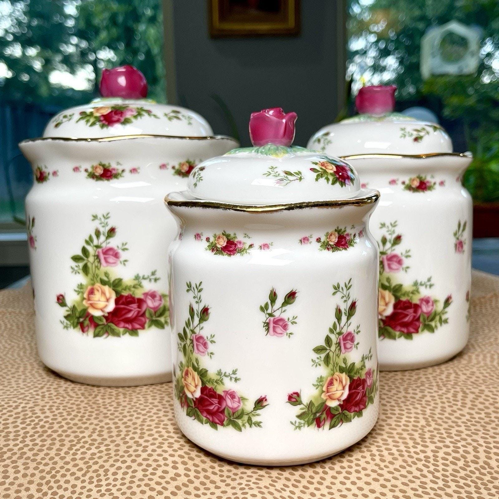 Old Country Rose Canister Sets - Etsy
