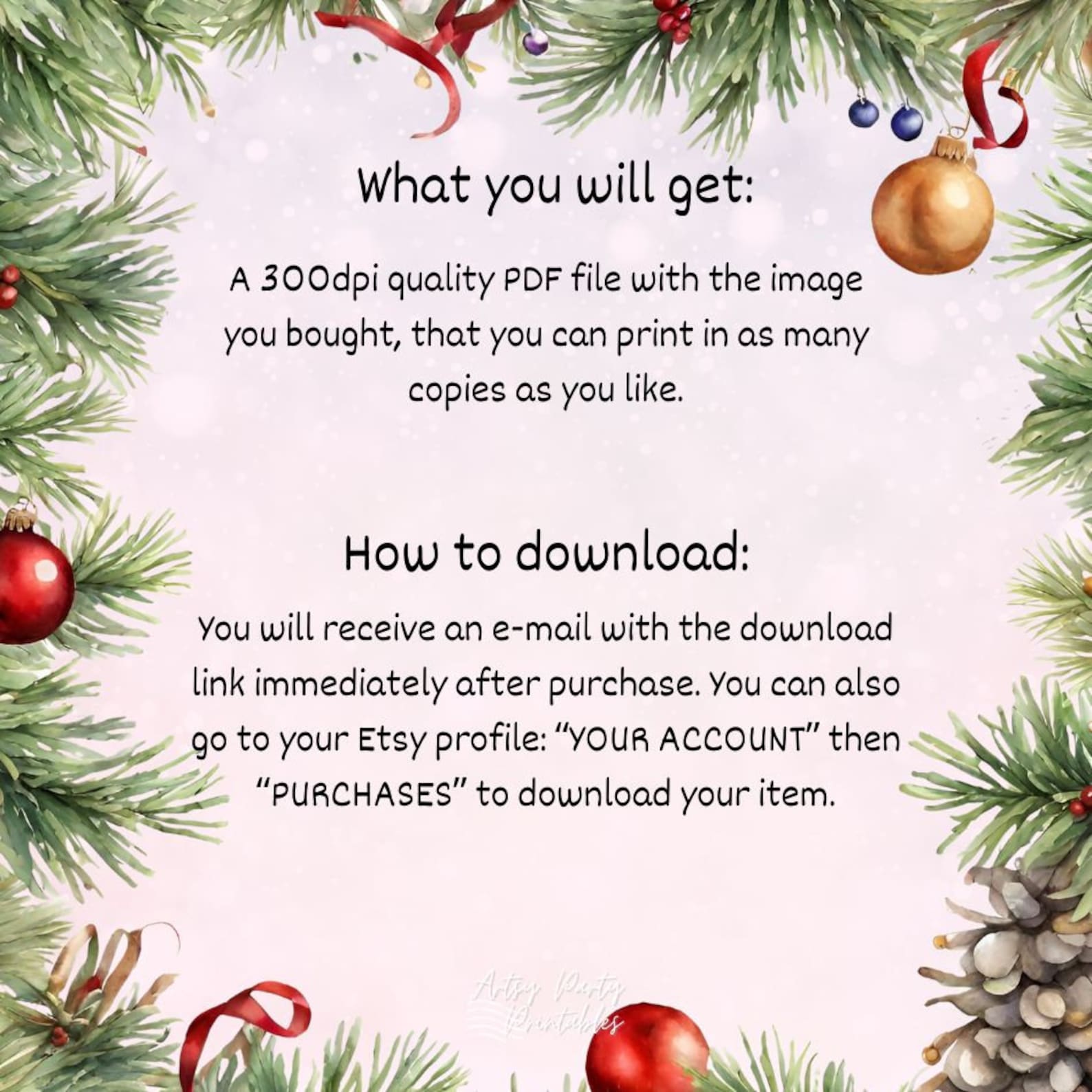 Merry Christmas Gift Tags Digital Download Printable Cute Gift Tags - Etsy