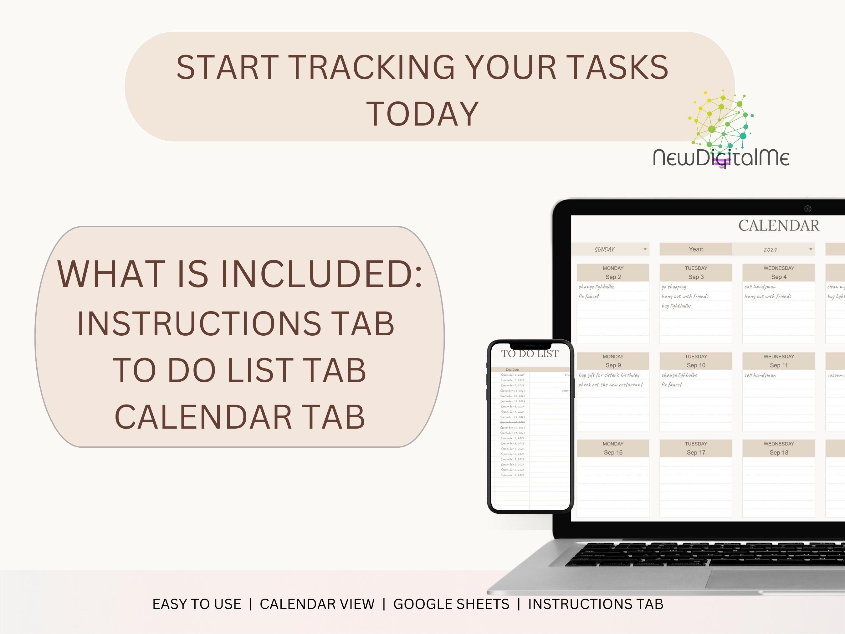 Check Mark Routine Checkmark to Do List, Easy Monthly Calendar, Daily Schedule, Routine ...