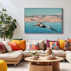 Väggkonst med pelikaner - Fotografi av kustfåglar | Konsttryck med havsdjur bild 4