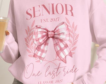 Senior Bow grafische sweatshirt | One last ride 2027