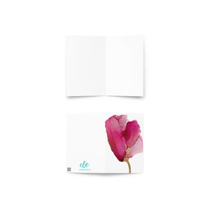 Pink Flower Greeting card