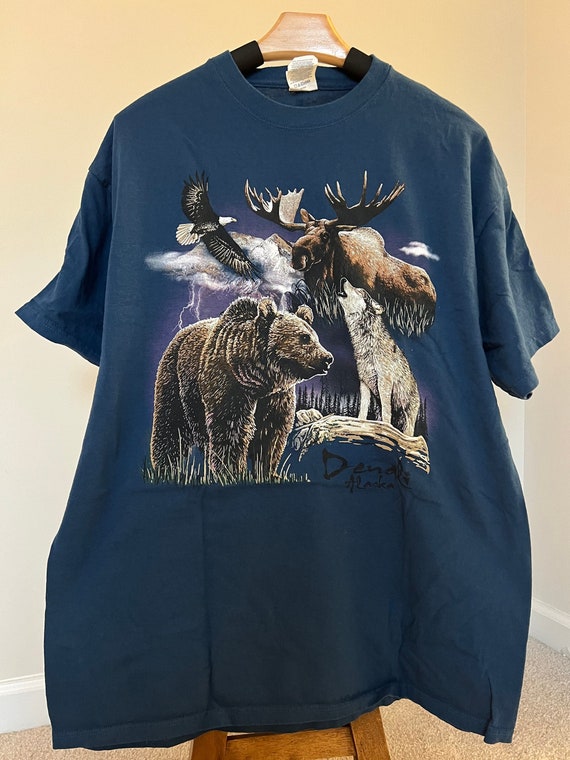 Vintage 1990s Graphic Nature Tee | Size XL