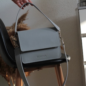 Minimalistische Ledertasche, Echtleder Tasche, Crossbody Tasche, Hobo Tasche, Handgefertigte Ledertasche, Schultertasche aus Leder, Damentasche, Geschenk Mama