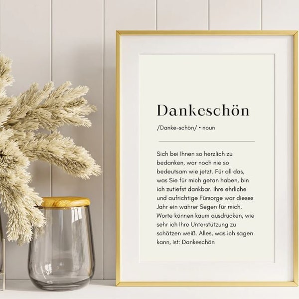 Dankeschöne druckbares digitales Wandkunstposter, Dankes und Freundlichkeitskarten, personalisierte Dankeschön-Geschenkideen für Ihre Lieben