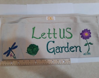 LettUs Garden - Hand painted Gardening apron