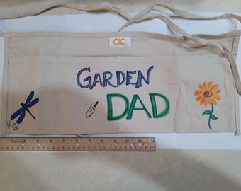 Garden Dad - Hand painted Gardening apron