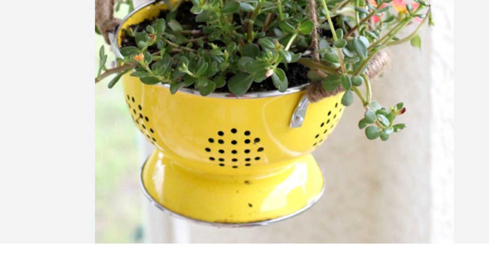 Colander Hanging Planters Etsy