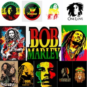 Bob Marley SVG-PNG-bundel, BobMarley Vector, BobMarley Cutfile, BobMarley-clipart, BobMarley Digital, BobMarley Print