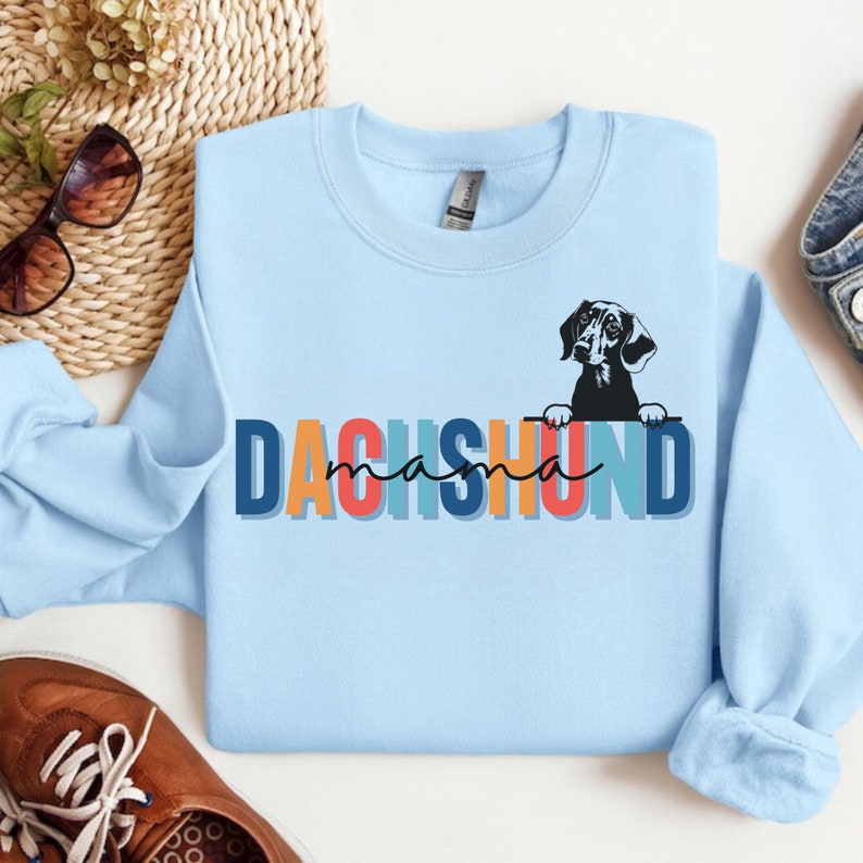 Dachshund Dog Mom Sweatshirt, Cute Dog Mom Shirt, Dog Mom Sweater,doxie