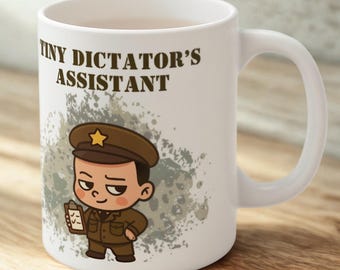 Funny Mum Mug – Tiny Dictator’s Assistant | Parenting Gift for First Time Mums & Dads