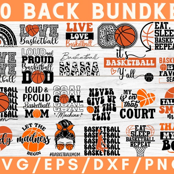 Basketball SVG Bundle, Basketball Quotes SVG, Basketball Fan SVG, Fan Shirt svg, Basketball Player, Sports svg, Cricut Cut Files, Silhouette