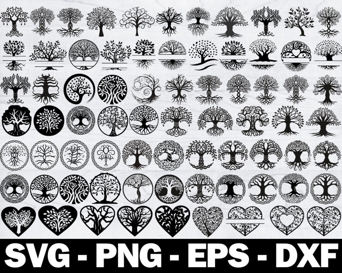 Tree of Life Svg, Tree of Life Clipart, Tree of Life Svg Cut Files for ...