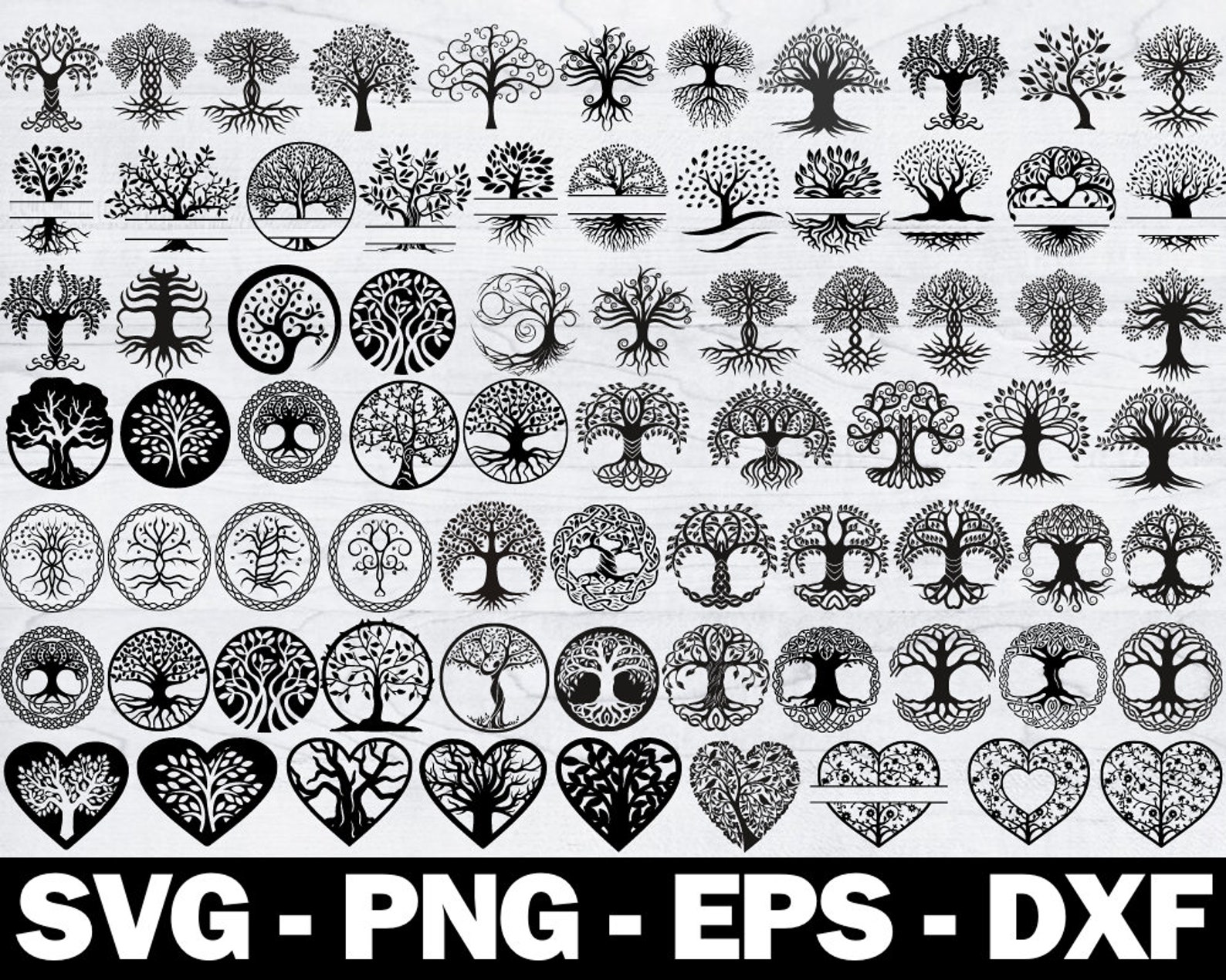 Tree of Life Svg, Tree of Life Clipart, Tree of Life Svg Cut Files for ...