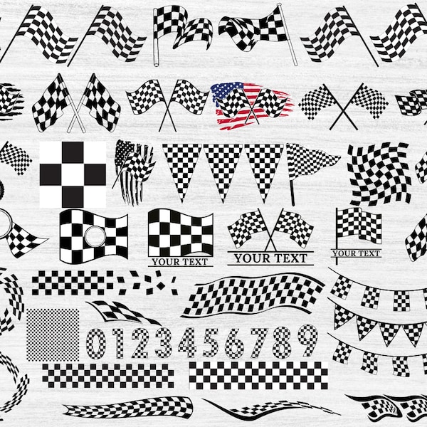 RACING FLAG SVG, Instant Download, Racing Stripes Svg, Racing ClipArt, Race Car Flag Svg, Start Flags Svg, Flag ClipArt, Racing Cut File Svg