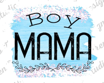 Boy Mama Sublimation Design Png / Boy Mama Sublimate Template Tshirt Design Download digitale / Boy Mama