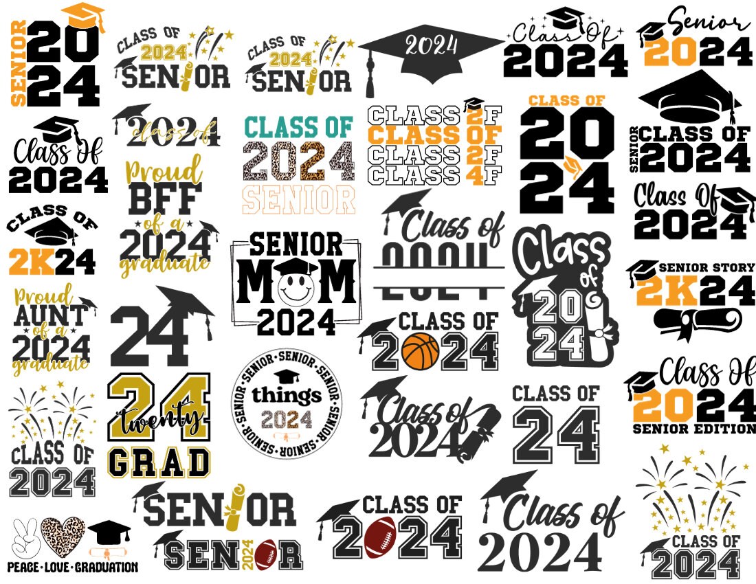 Graduation SVG Bundle, Class of 2024 SVG, Senior 2024 SVG, Graduation