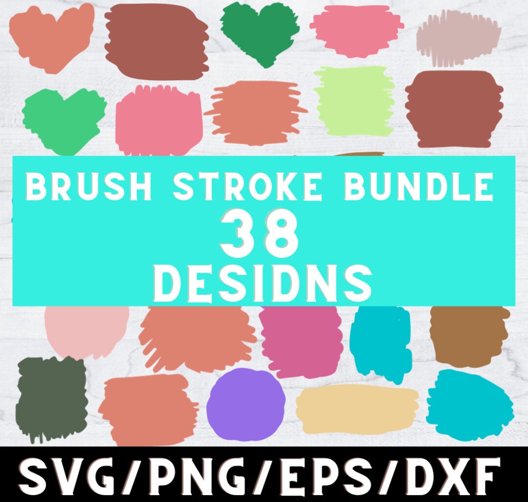 Paint Brush Stroke Svg, Bundle Hand Drawn, Brush Stroke Svg Png