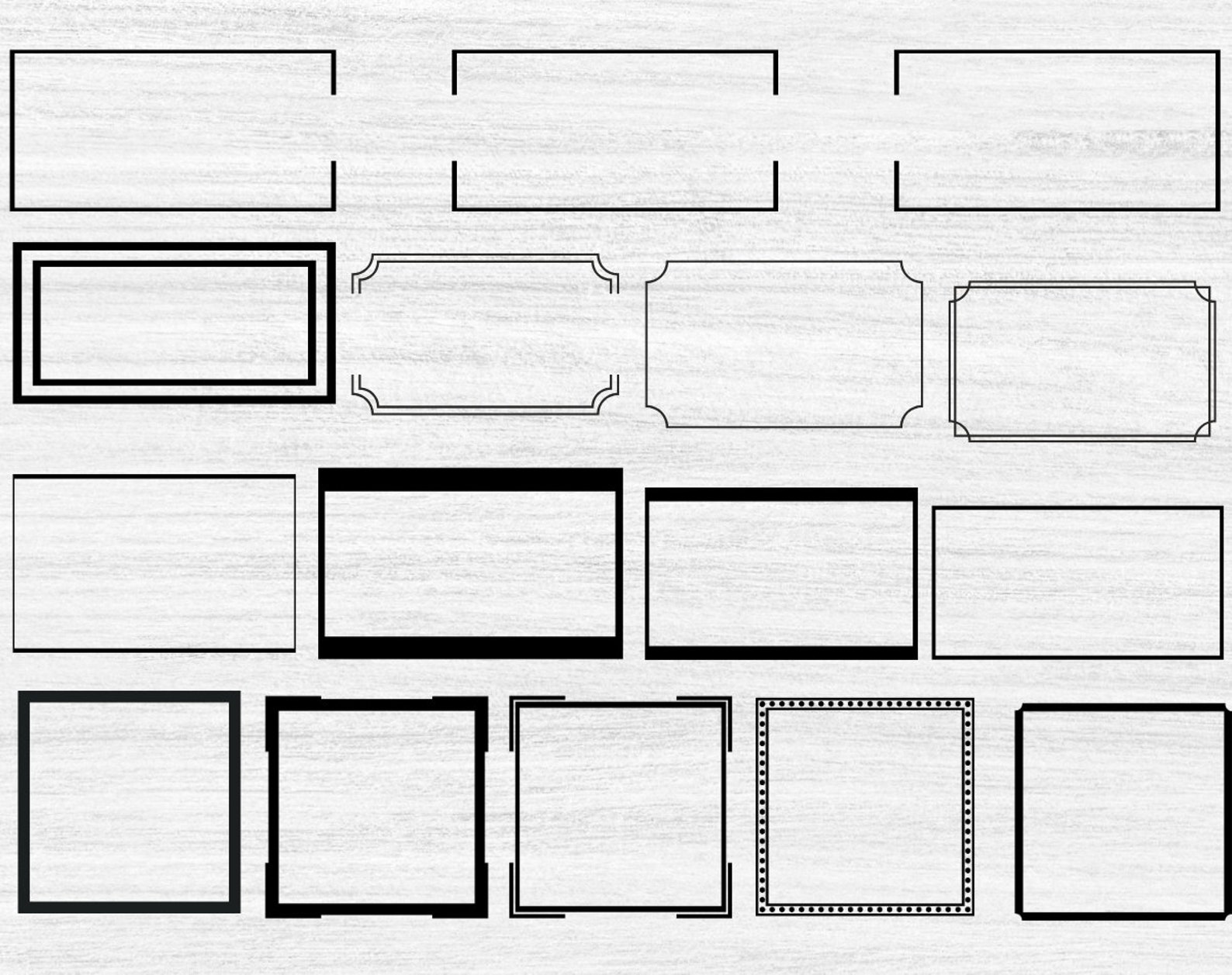 RECTANGLE SVG, Frame SVG, Instant Download, Frame Clipart, Rectangle ...
