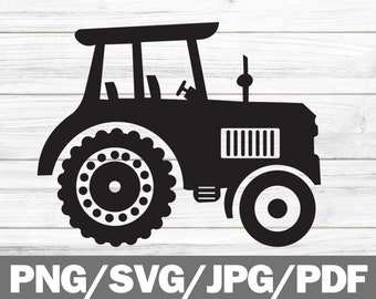 Farm Tractor SVG Cut File / Commercial Use/Farm life SVG / Transportation Cut File/Cricut Design Space/Silhouette Cut Files/Cricut Cut Files