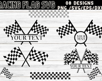 Racing Flag SVG,Start Flags,Race,Checkered Flag,Finish Flags,Checker,Topper,Monogram,DXF,Cut file,Cricut,Silhouette,Instant download