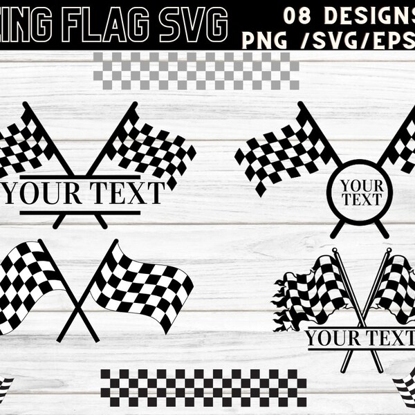 Racing Flag SVG,Start Flags,Race,Checkered Flag,Finish Flags,Checker,Topper,Monogram,DXF,Cut file,Cricut,Silhouette,Instant download