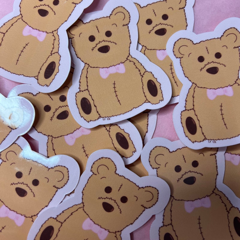 Teddy Bear Stickers - Etsy