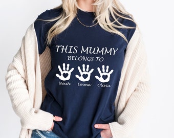 Personalisiertes Mama Shirt: Individuelles Mama Geschenk, Muttertags Shirt