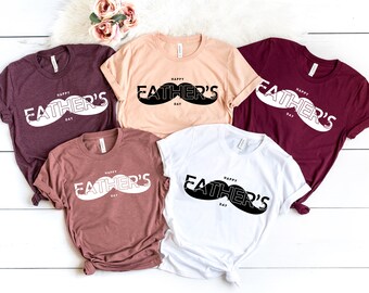 Mustache Father's Day T-Shirt, Funny Dad Shirt