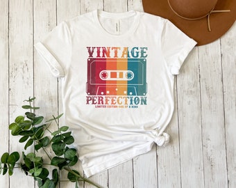 Vintage Cassette Tape Shirt: Retro Birthday Gift Tee