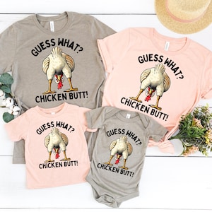Guess What Huhn Butt Shirt: Lustiges Tier Wortspiel T-Shirt