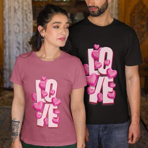 Love Shirt, Couples Shirts, Couples Outfits, Love Couple Shirt, Valentines Day Gift, Anniversary Gift, Funny Valentine Tee, Matching Couples