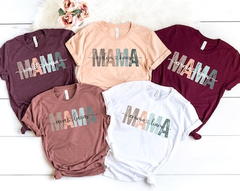 Personalized Mama T-Shirt: Mother&#39;s Day Shirt With Children Names
