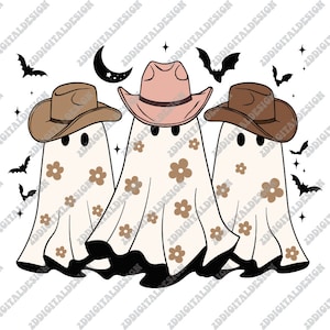 Western Ghost Svg, Stay Spooky Svg, Western Halloween Svg, Cowboy Ghost Svg, Cowboy Hat Svg, Ghost Svg Png Sublimation