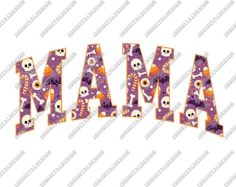 Retro Halloween Mama PNG, Spooky Mama PNG, Retro Halloween PNG, Halloween Sublimeringsdesigner, Hippie Halloween PNG, Halloween PNG