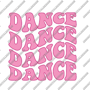 Dance Svg Png, Dancing Queen SVG PNG, Dancer Svg, Groovy Retro 70s, Retro Dancing Cut File, Disco Svg, Girls Night Svg, Wavy Text Svg